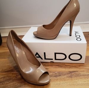 ALDO - Nude Open Toe Heels